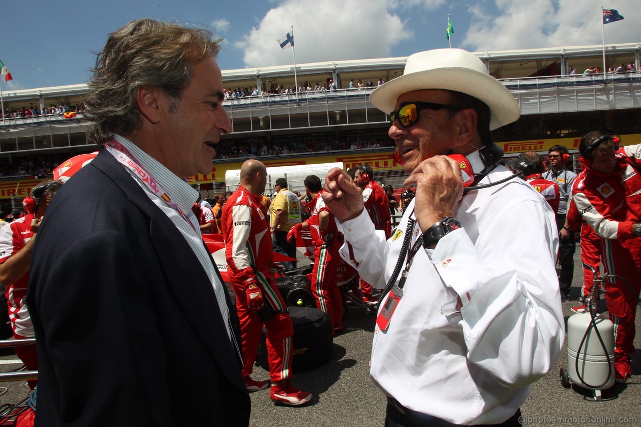 GP SPAGNA, 12.05.2013-Gara, Carlos Sainz (ESP) Ex WRC Champion e Emilio Botin (ESP), Santander Bank President