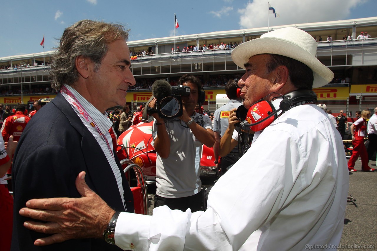 GP SPAGNA, 12.05.2013-Gara, Carlos Sainz (ESP) Ex WRC Champion e Emilio Botin (ESP), Santander Bank President 