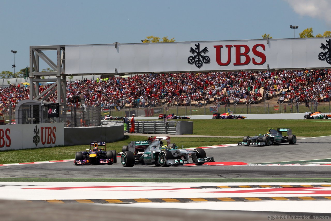 GP SPAGNA, 12.05.2013-Gara, Nico Rosberg (GER) Mercedes AMG F1 W04 