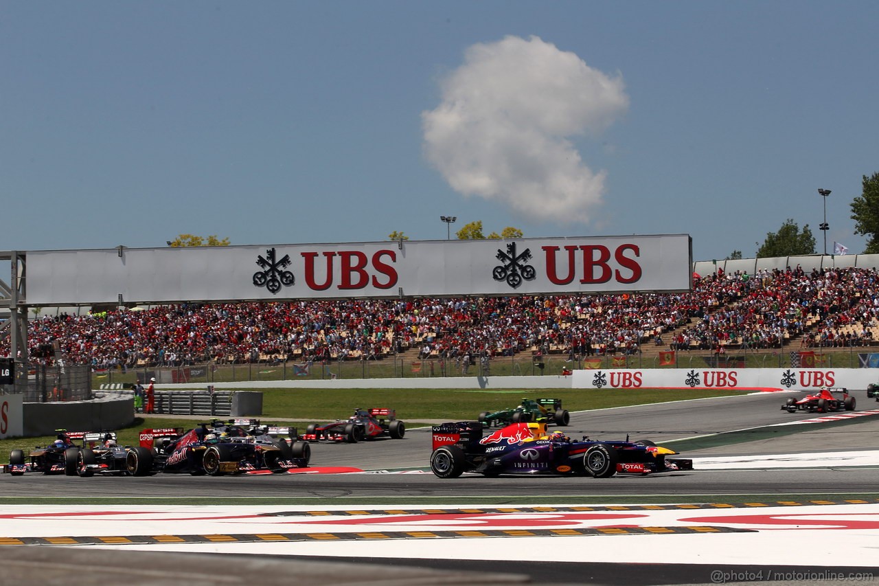 GP SPAGNA, 12.05.2013-Gara, Mark Webber (AUS) Red Bull Racing RB9 