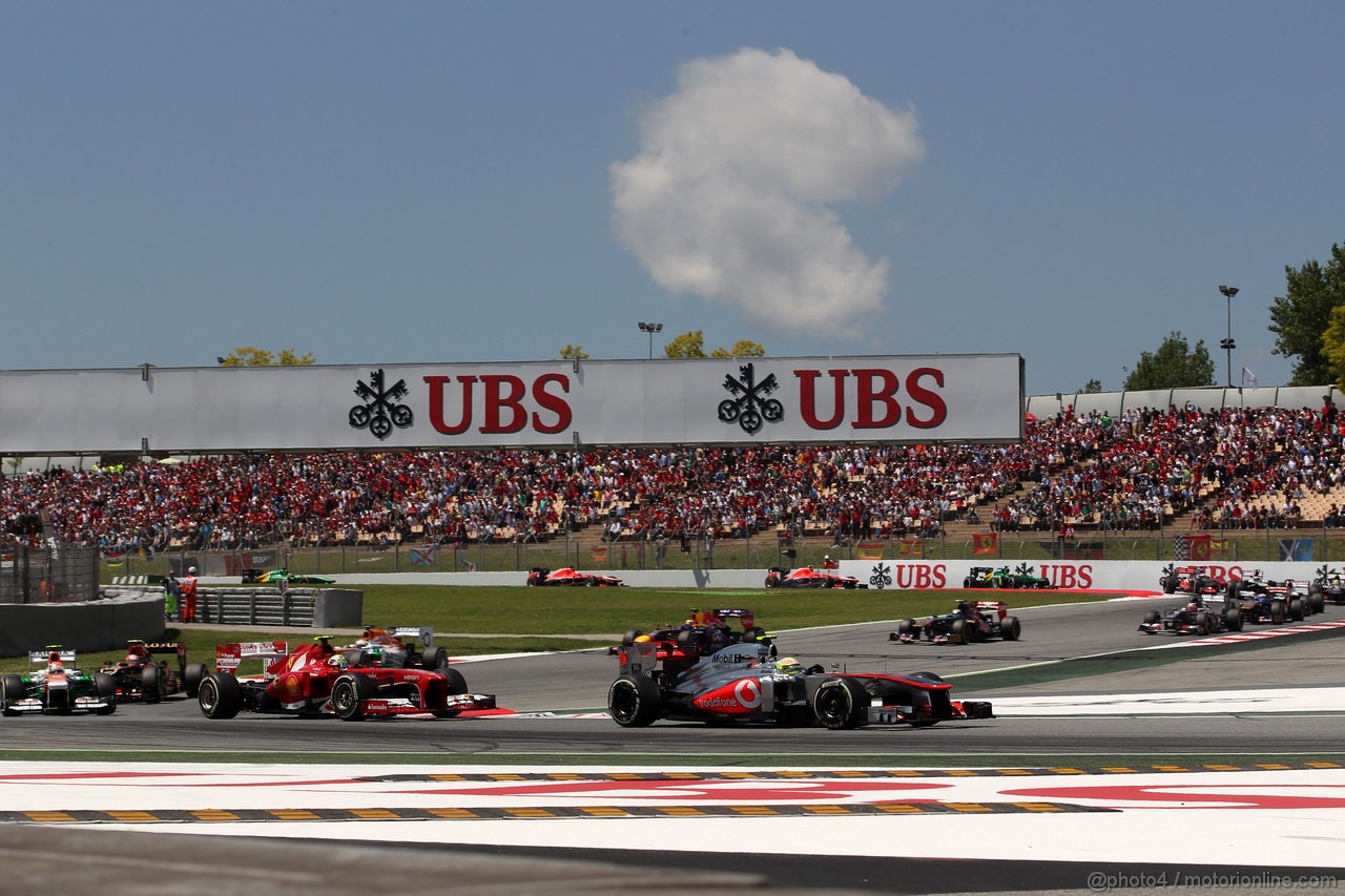 GP SPAGNA, 12.05.2013-Gara, Sergio Perez (MEX) McLaren MP4-28 