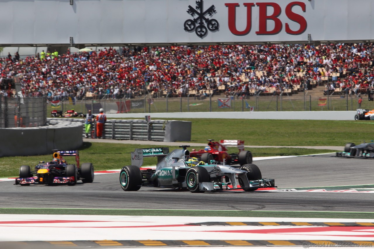 GP SPAGNA, 12.05.2013-Gara, Nico Rosberg (GER) Mercedes AMG F1 W04 