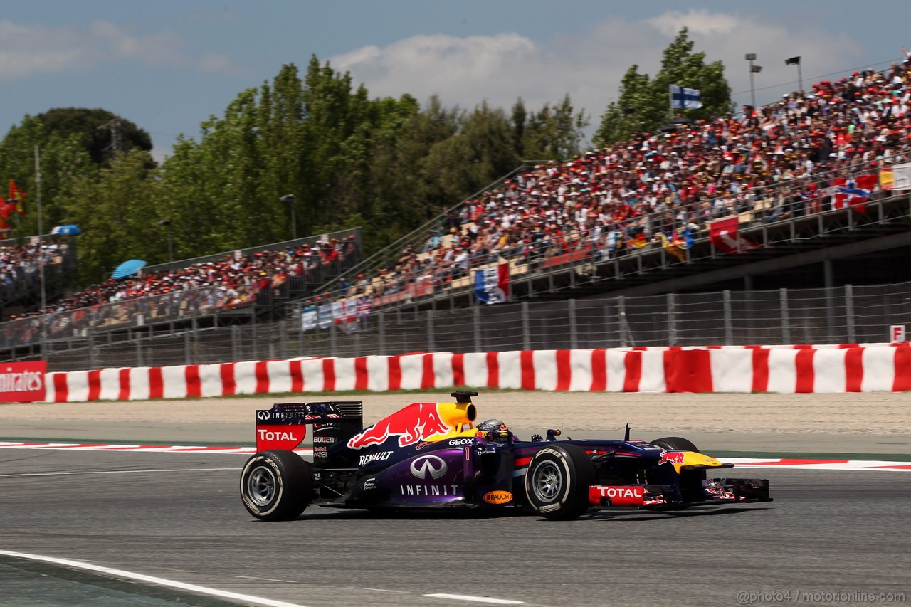 GP SPAGNA, 12.05.2013-Gara, Sebastian Vettel (GER) Red Bull Racing RB9 