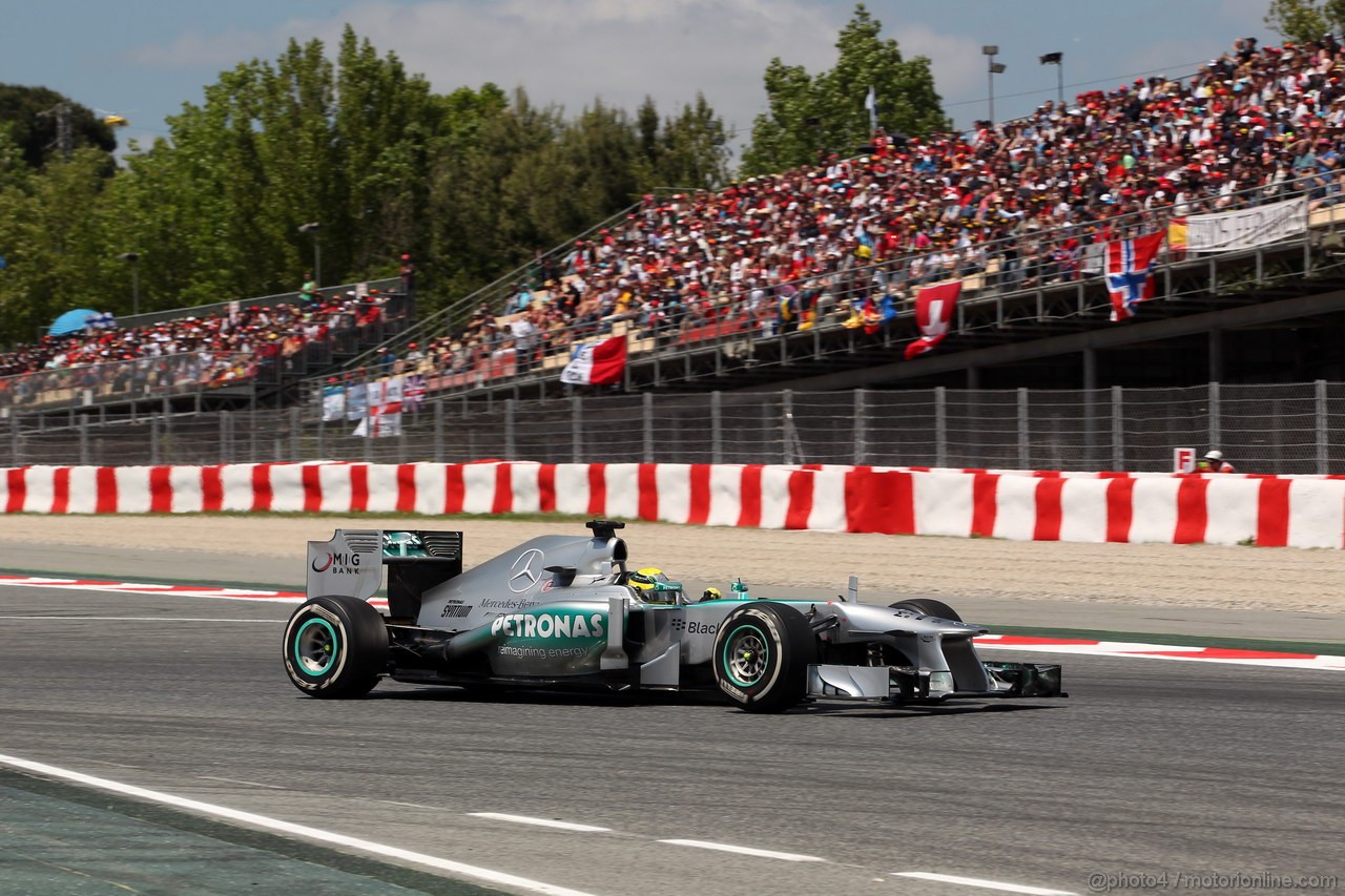 GP SPAGNA, 12.05.2013-Gara, Nico Rosberg (GER) Mercedes AMG F1 W04 