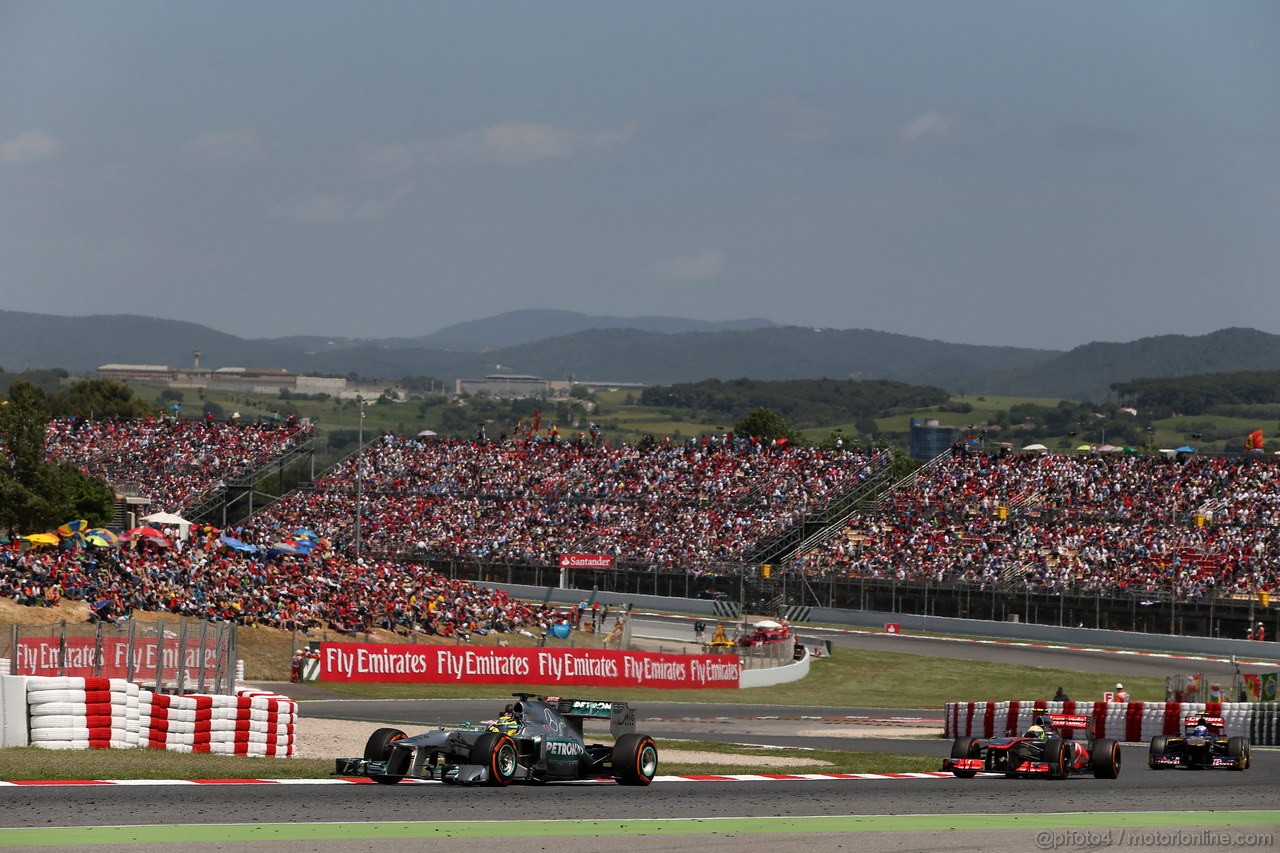 GP SPAGNA, 12.05.2013-Gara, Nico Rosberg (GER) Mercedes AMG F1 W04 