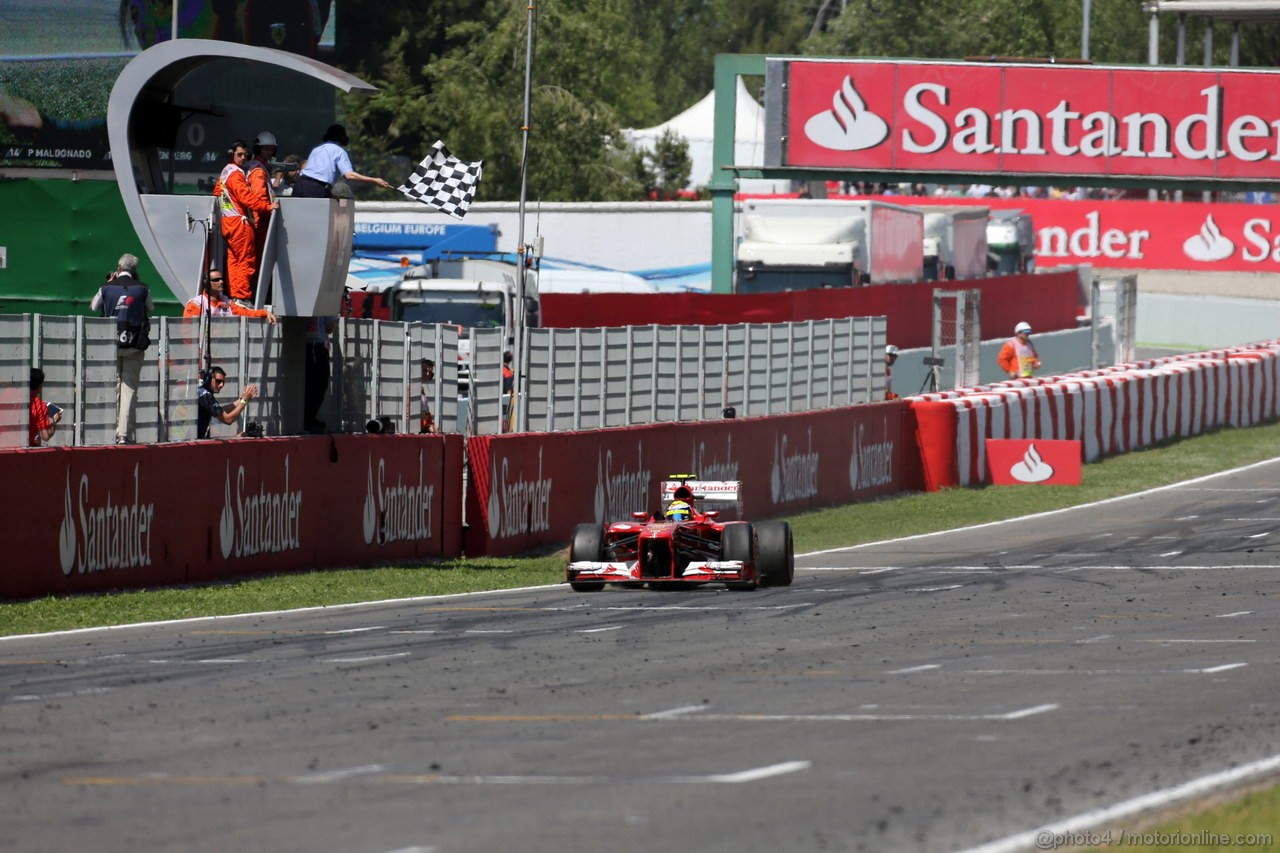 GP SPAGNA, 12.05.2013-Gara, terzo Felipe Massa (BRA) Ferrari F138