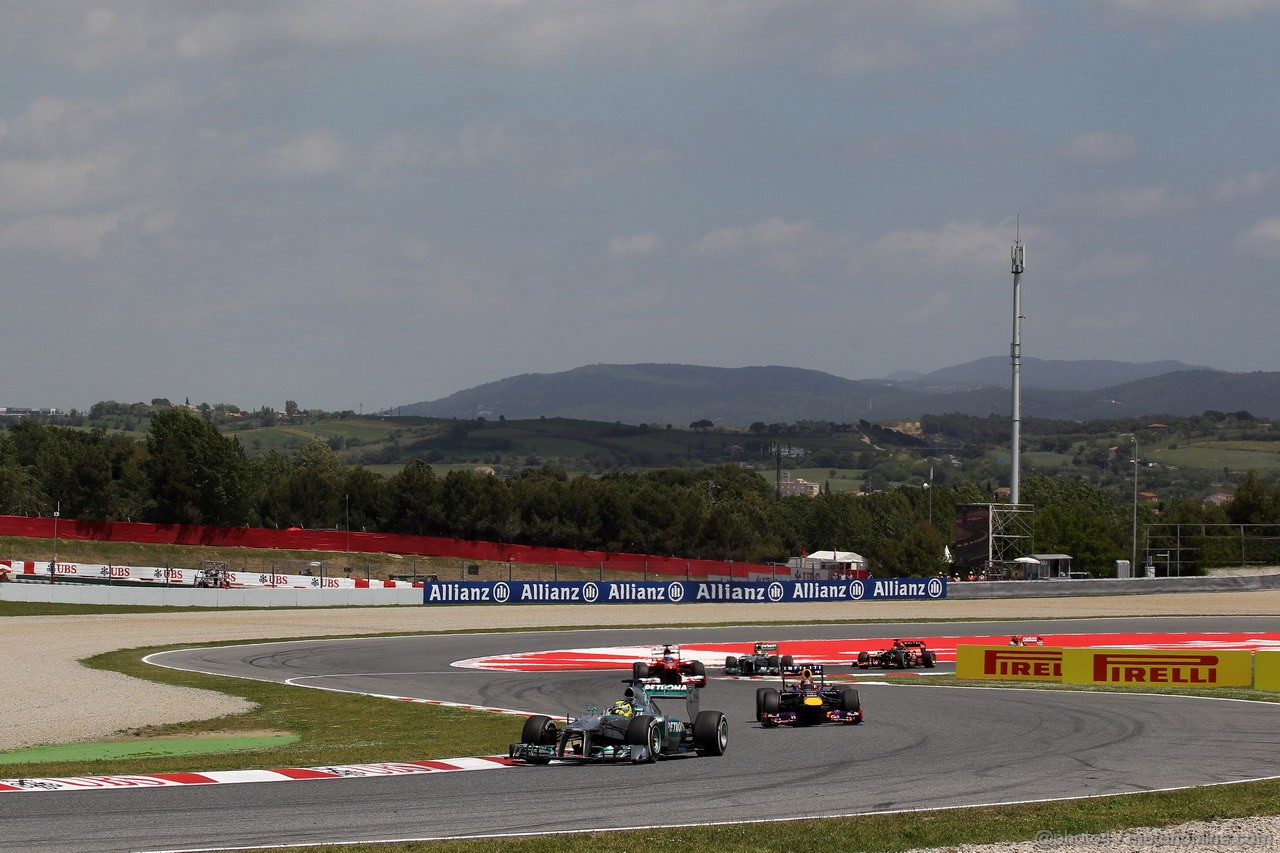 GP SPAGNA, 12.05.2013-Gara, Nico Rosberg (GER) Mercedes AMG F1 W04 