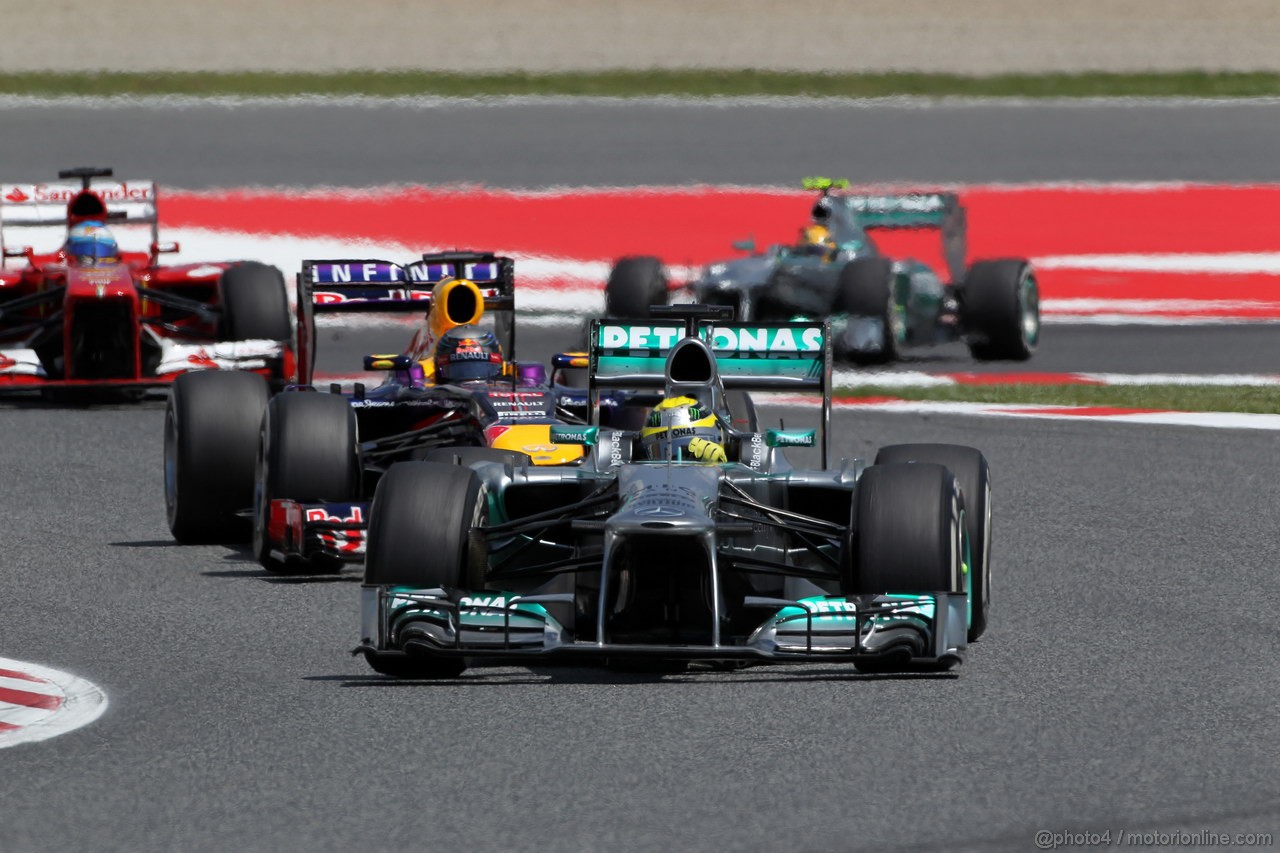 GP SPAGNA, 12.05.2013-Gara, Nico Rosberg (GER) Mercedes AMG F1 W04 