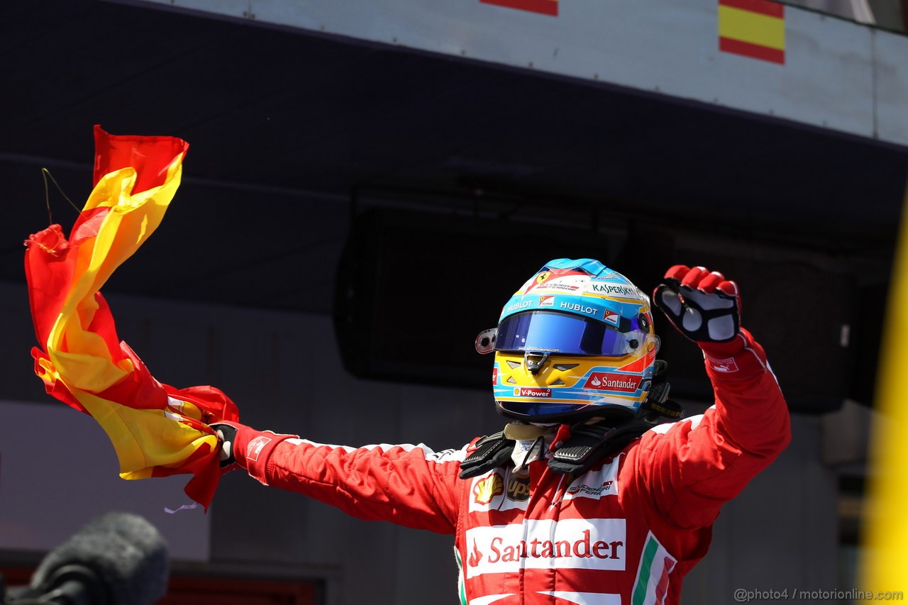 GP SPAGNA, 12.05.2013-Gara, Fernando Alonso (ESP) Ferrari F138 vincitore 