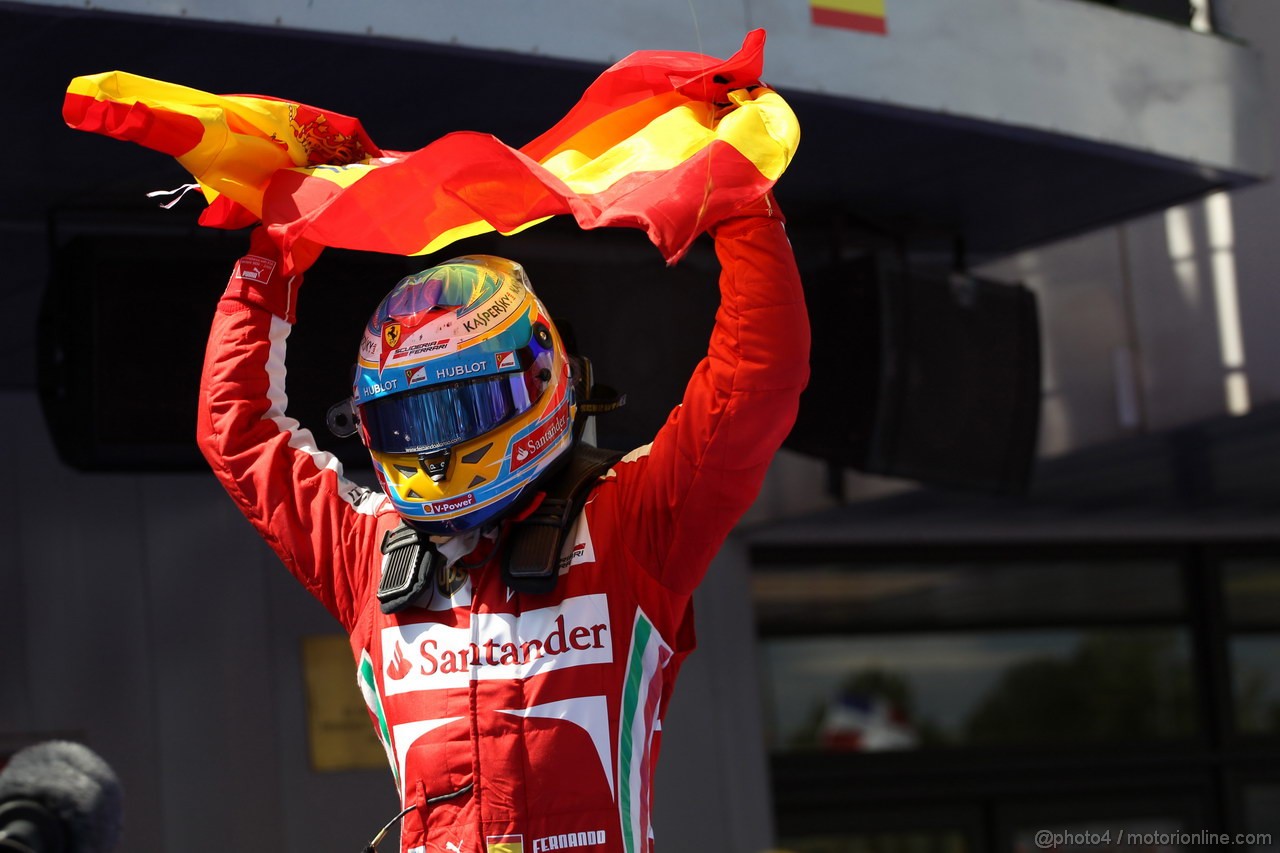 GP SPAGNA, 12.05.2013-Gara, Fernando Alonso (ESP) Ferrari F138 vincitore 