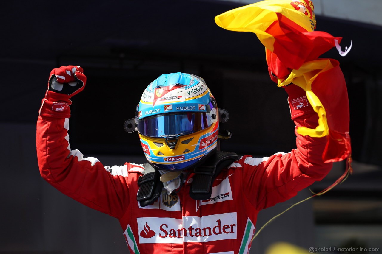 GP SPAGNA, 12.05.2013-Gara, Fernando Alonso (ESP) Ferrari F138 vincitore 