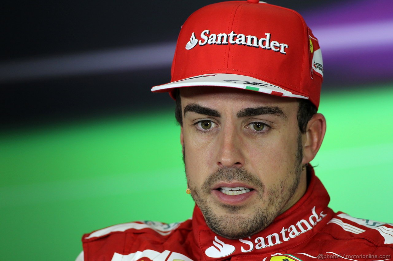 GP SPAGNA, 12.05.2013-Gara, Conferenza Stampa, Fernando Alonso (ESP) Ferrari F138 