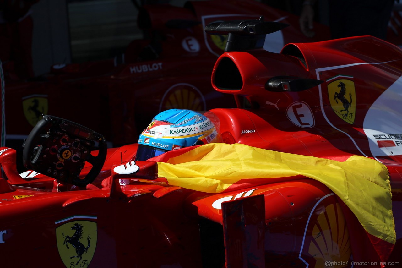GP SPAGNA, 12.05.2013-Gara, Fernando Alonso (ESP) Ferrari F138 vincitore 
