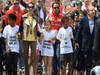 GP SPAGNA, 12.05.2013- Michelle Yeoh, wife of Jean Todt (FRA), Felipe Massa (BRA) Ferrari F138 e Jean Todt (FRA), President FIA with kids