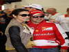 GP SPAGNA, 12.05.2013- Michelle Yeoh, wife of Jean Todt (FRA) e Felipe Massa (BRA) Ferrari F138 