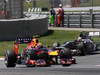 GP SPAGNA, 12.05.2013-  Gara, Mark Webber (AUS) Red Bull Racing RB9 davanti a Nico Hulkenberg (GER) Sauber F1 Team C32 