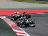 GP SPAGNA, 12.05.2013-  Gara, Lewis Hamilton (GBR) Mercedes AMG F1 W04 davanti a Nico Hulkenberg (GER) Sauber F1 Team C32 