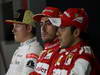 GP SPAGNA, 12.05.2013-  Gara, Conferenza Stampa, Kimi Raikkonen (FIN) Lotus F1 Team E21, Fernando Alonso (ESP) Ferrari F138 e Felipe Massa (BRA) Ferrari F138