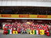 GP SPAGNA, 12.05.2013-  Gara, Festeggiamenti, Fernando Alonso (ESP) Ferrari F138 vincitore with his parents e terzo Felipe Massa (BRA) Ferrari F138