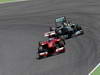 GP SPAGNA, 12.05.2013-  Gara, Fernando Alonso (ESP) Ferrari F138 e Nico Rosberg (GER) Mercedes AMG F1 W04 