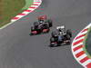 GP SPAGNA, 12.05.2013-  Gara, Esteban Gutierrez (MEX), Sauber F1 Team C32 e Jenson Button (GBR) McLaren Mercedes MP4-28 