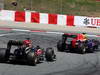GP SPAGNA, 12.05.2013-Gara, Kimi Raikkonen (FIN) Lotus F1 Team E21 e Sebastian Vettel (GER) Red Bull Racing RB9 