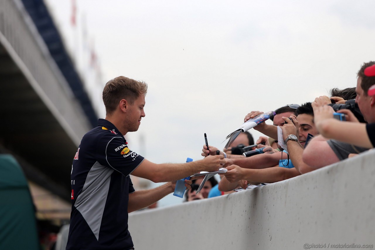 GP SPAGNA, 09.05.2013- Sebastian Vettel (GER) Red Bull Racing RB9 