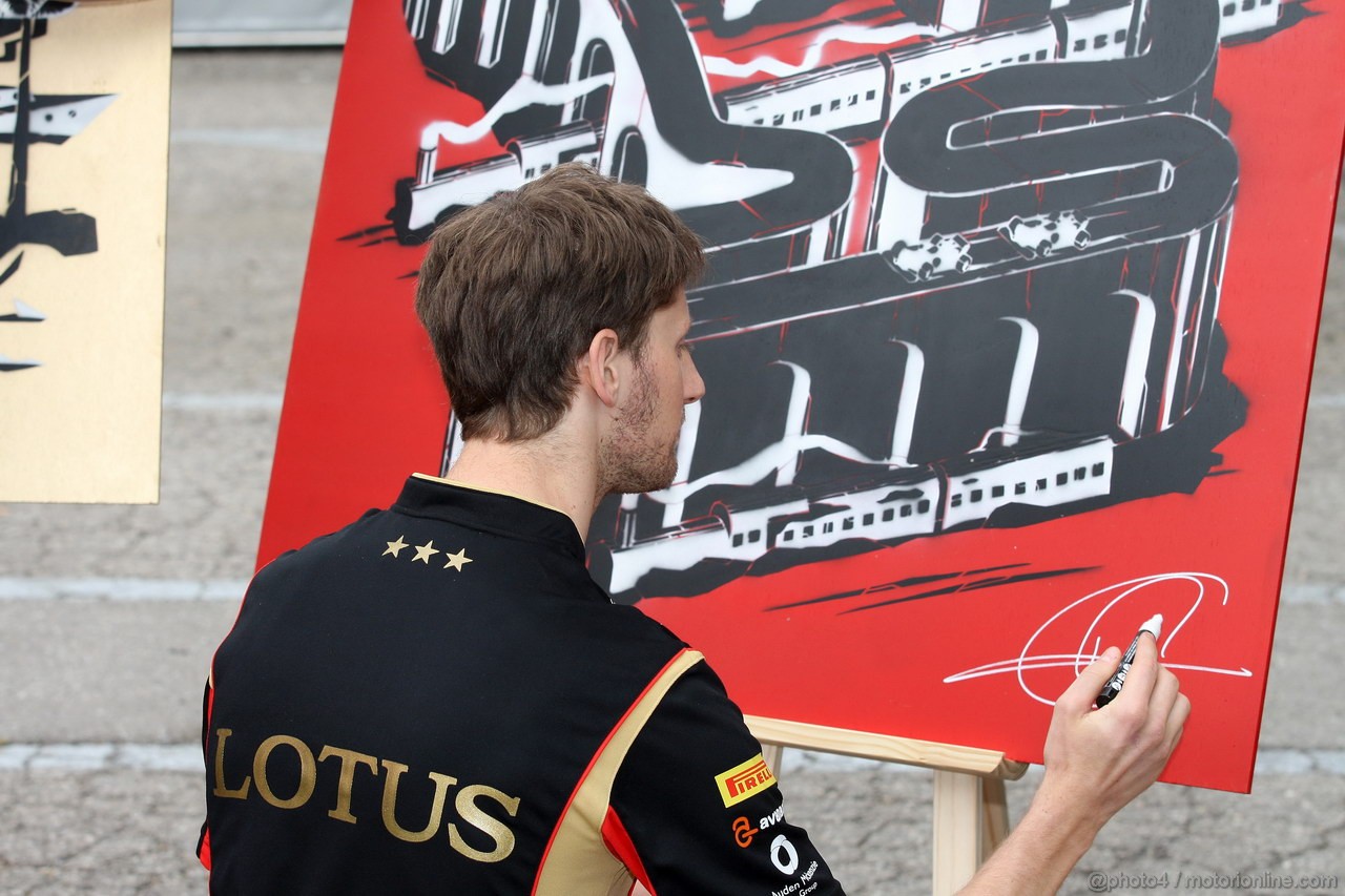 GP SPAGNA, 09.05.2013- Romain Grosjean (FRA) Lotus F1 Team E21 