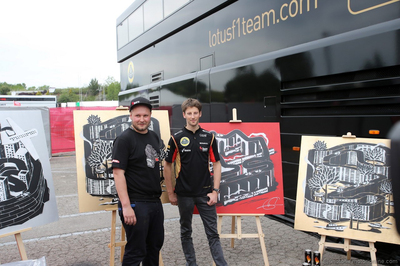 GP SPAGNA, 09.05.2013- Conferenza Stampa, Romain Grosjean (FRA) Lotus F1 Team E21 