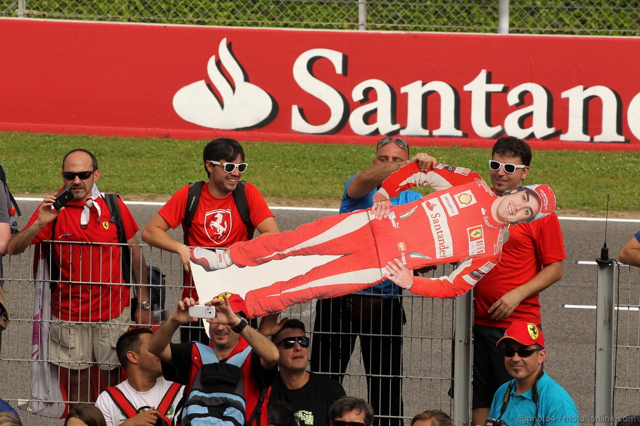 GP SPAGNA, 09.05.2013- Fans of Fernando Alonso (ESP) Ferrari F138