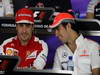 GP SPAGNA, 09.05.2013- Conferenza Stampa, Fernando Alonso (ESP) Ferrari F138 e Sergio Perez (MEX) McLaren MP4-28 