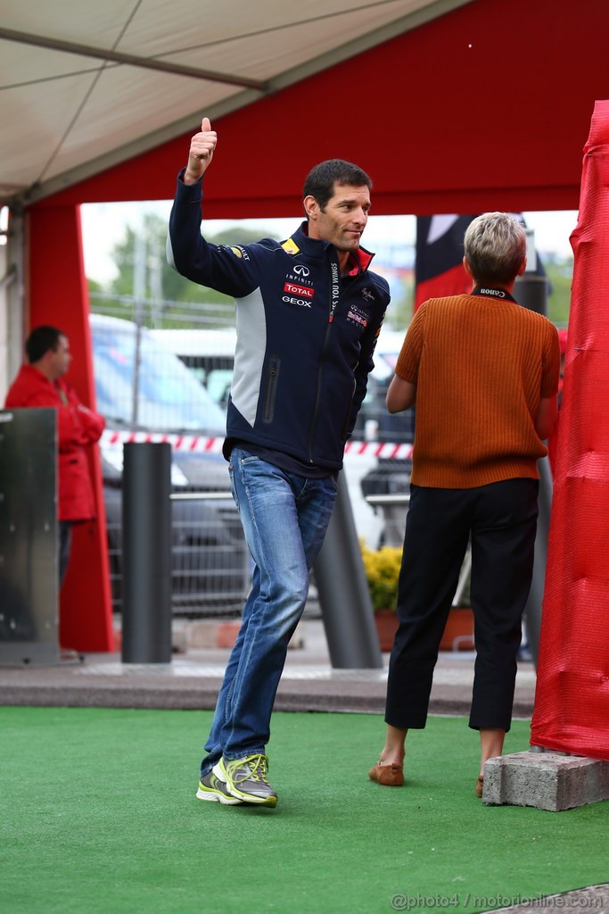 GP SPAGNA, 11.05.2013- Mark Webber (AUS) Red Bull Racing RB9 