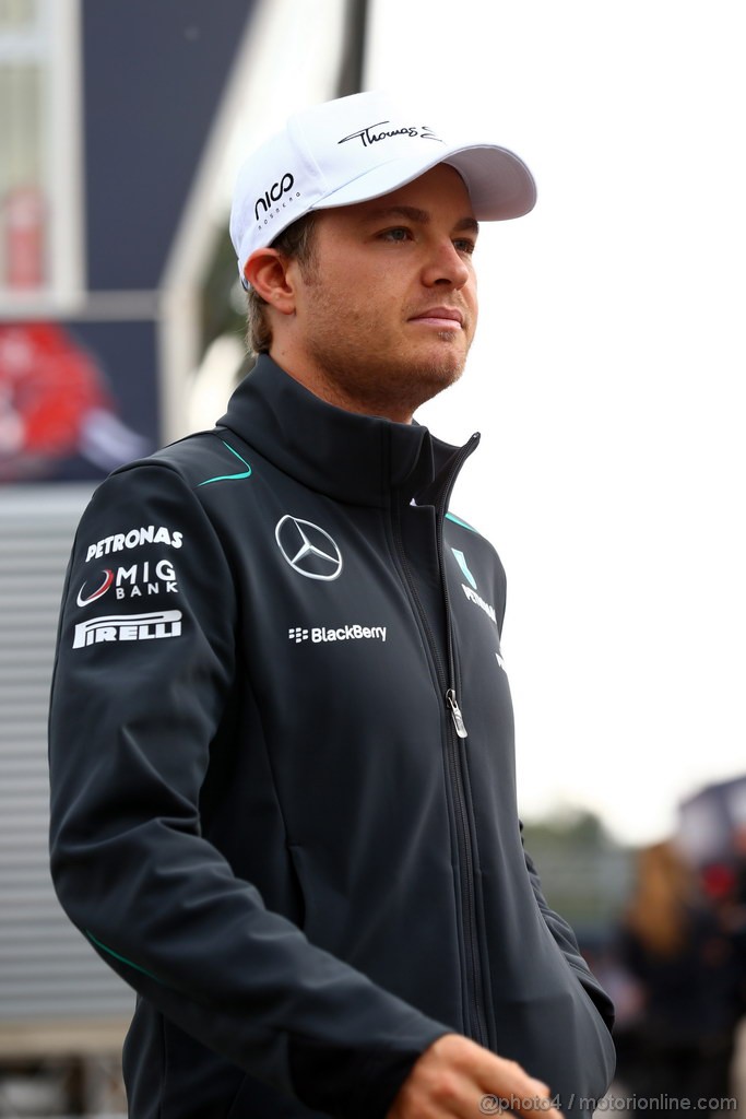 GP SPAGNA, 11.05.2013- Nico Rosberg (GER) Mercedes AMG F1 W04 