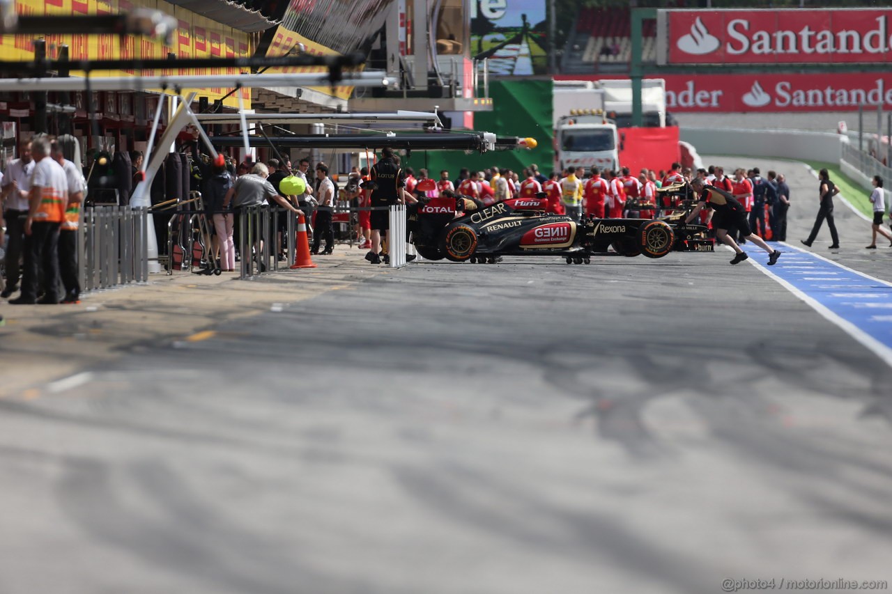 GP SPAGNA, 11.05.2013- Prove Libere 3, Kimi Raikkonen (FIN) Lotus F1 Team E21 