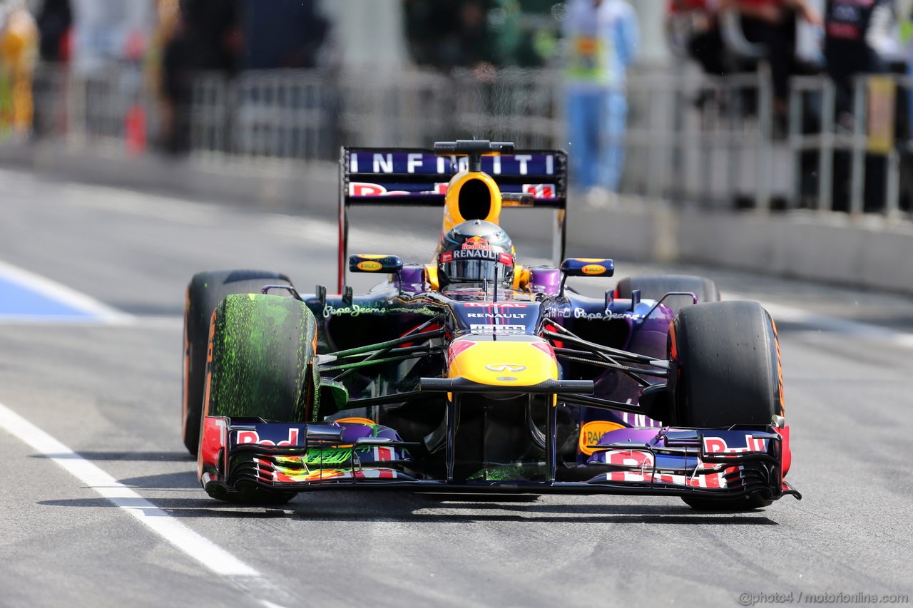 GP SPAGNA, 11.05.2013- Prove Libere 3, Sebastian Vettel (GER) Red Bull Racing RB9