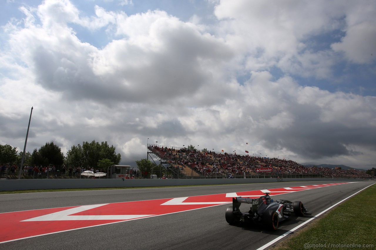 GP SPAGNA, 11.05.2013- Prove Libere 3, Esteban Gutierrez (MEX), Sauber F1 Team C32 