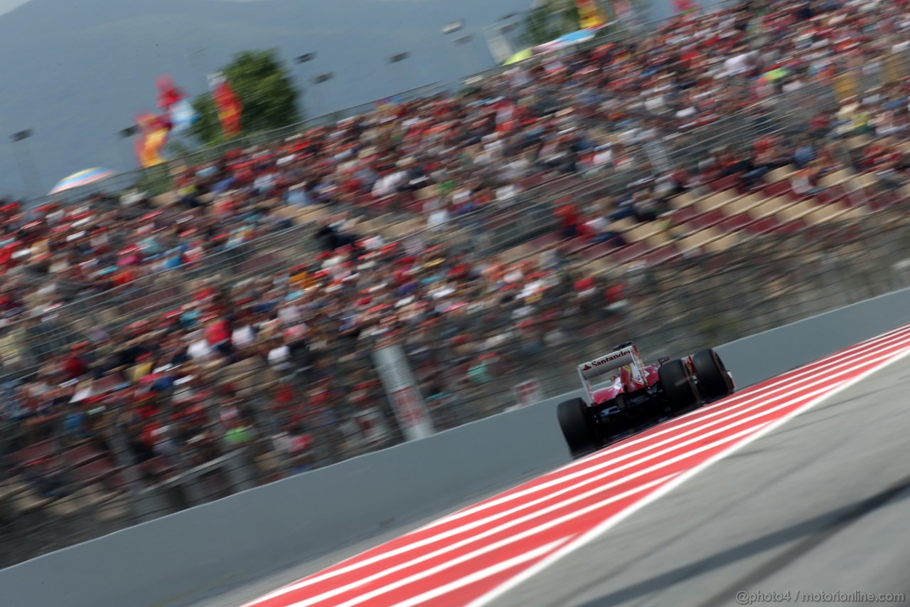 GP SPAGNA, 11.05.2013- Prove Libere 3, Fernando Alonso (ESP) Ferrari F138 