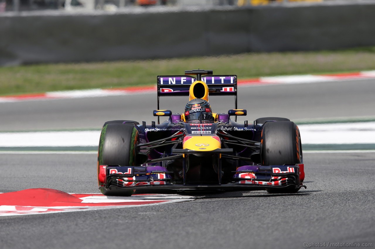 GP SPAGNA, 11.05.2013- Prove Libere 3, Sebastian Vettel (GER) Red Bull Racing RB9 