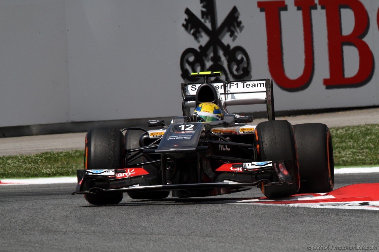 GP SPAGNA, 11.05.2013- Prove Libere 3, Esteban Gutierrez (MEX), Sauber F1 Team C32 
