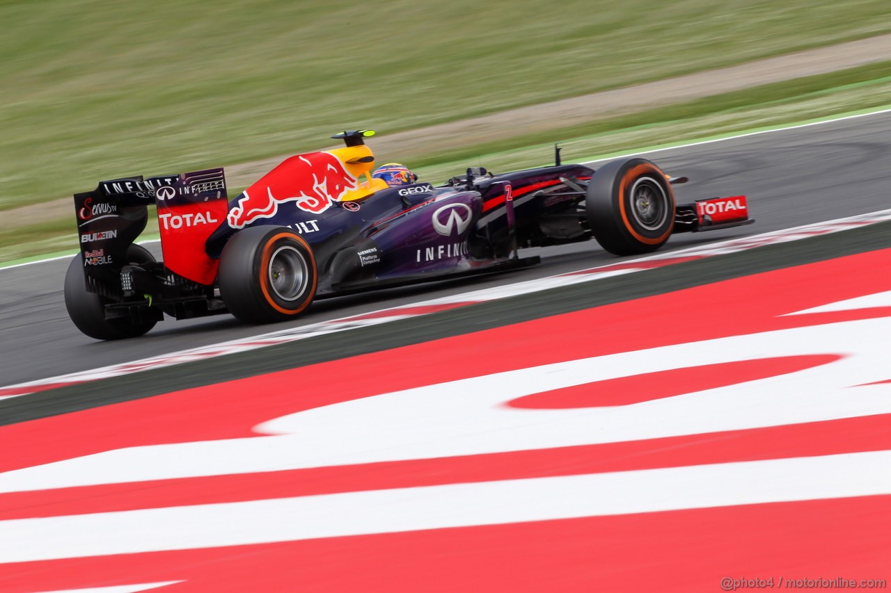 GP SPAGNA, 11.05.2013- Prove Libere 3, Mark Webber (AUS) Red Bull Racing RB9 