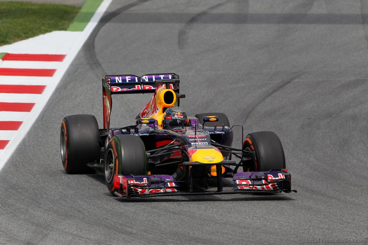 GP SPAGNA, 11.05.2013- Prove Libere 3, Sebastian Vettel (GER) Red Bull Racing RB9 