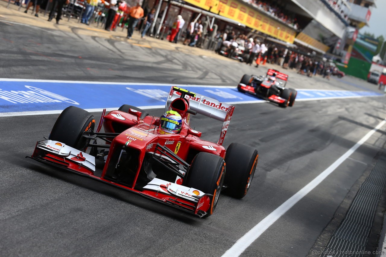 GP SPAGNA, 11.05.2013- Prove Libere 3, Felipe Massa (BRA) Ferrari F138 
