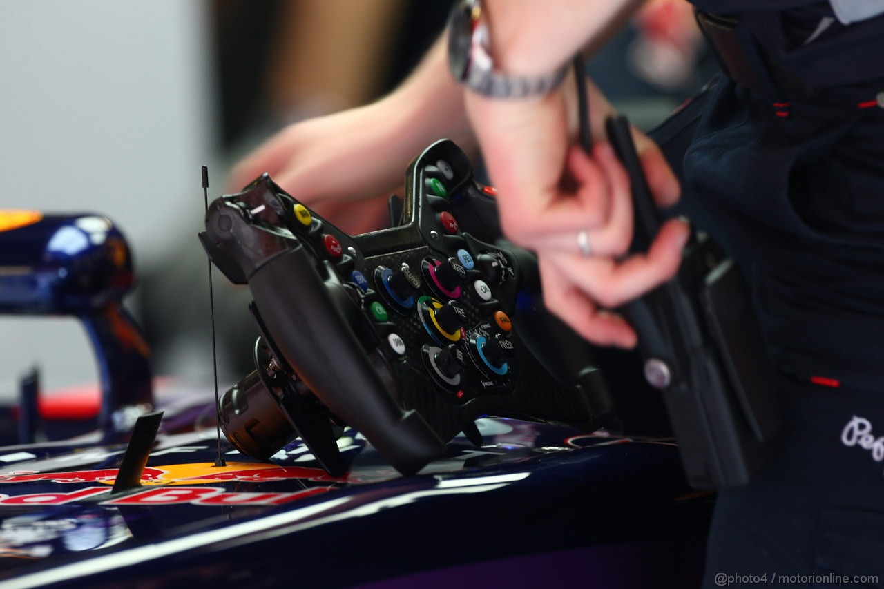 GP SPAGNA, 11.05.2013- Prove Libere 3, Steering wheel Red Bull Racing
