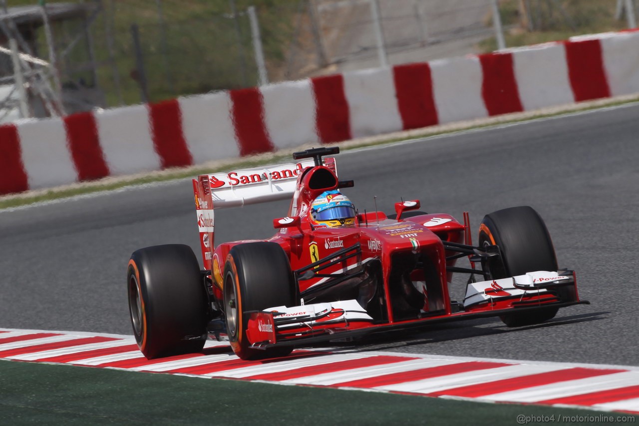 GP SPAGNA, 11.05.2013- Prove Libere 3, Fernando Alonso (ESP) Ferrari F138 