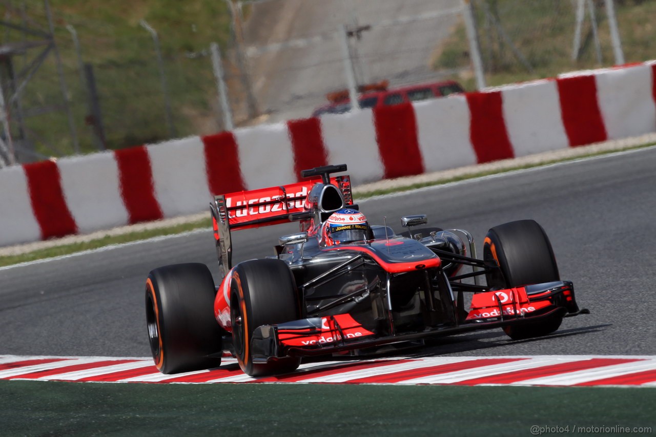 GP SPAGNA, 11.05.2013- Prove Libere 3, Jenson Button (GBR) McLaren Mercedes MP4-28 