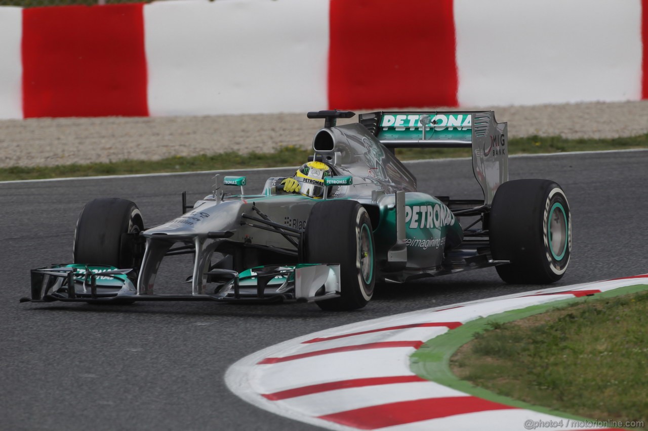 GP SPAGNA, 11.05.2013- Prove Libere 3, Nico Rosberg (GER) Mercedes AMG F1 W04 