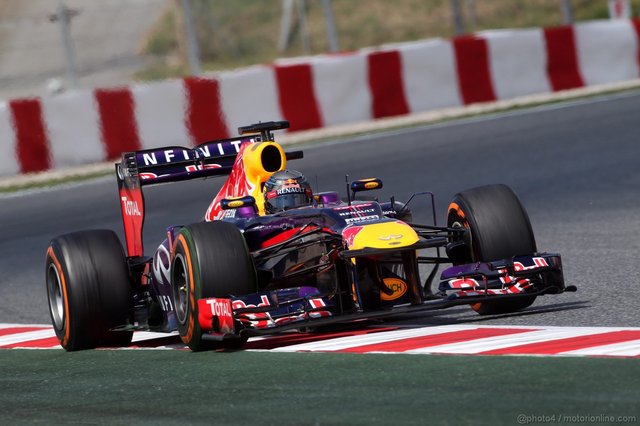GP SPAGNA, 11.05.2013- Prove Libere 3, Sebastian Vettel (GER) Red Bull Racing RB9 