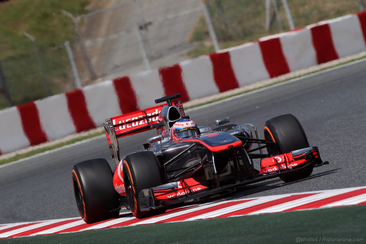 GP SPAGNA, 11.05.2013- Prove Libere 3, Jenson Button (GBR) McLaren Mercedes MP4-28 