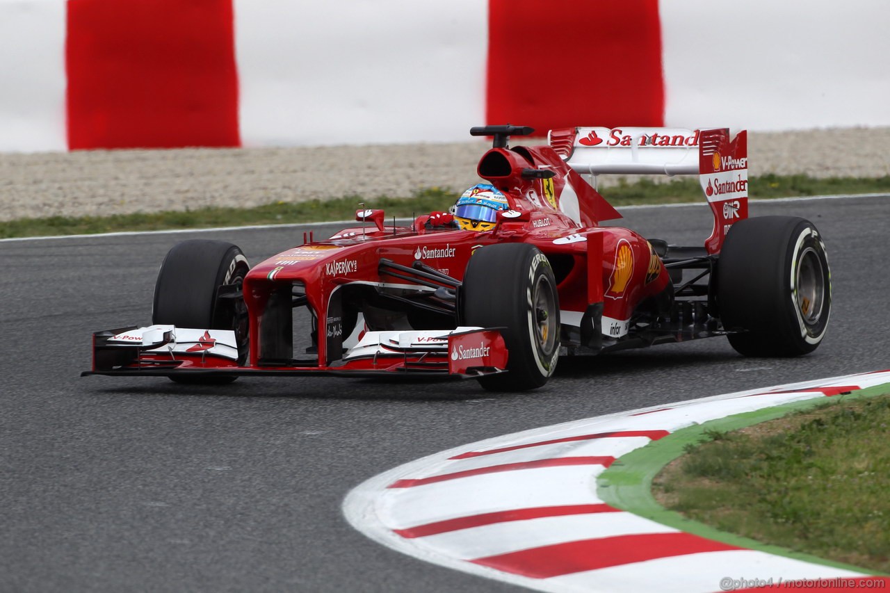 GP SPAGNA, 11.05.2013- Prove Libere 3, Fernando Alonso (ESP) Ferrari F138 
