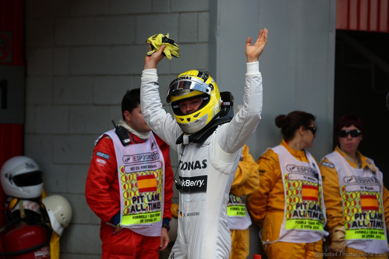 GP SPAGNA, 11.05.2013- Qualifiche, Nico Rosberg (GER) Mercedes AMG F1 W04 pole position